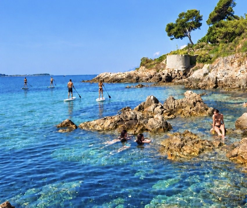 Sortie en paddle aux îles de Lérins à Cannes